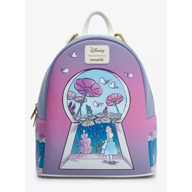 Loungefly Disney Alice au pays des merveilles trou de serrure Mini sac à dos